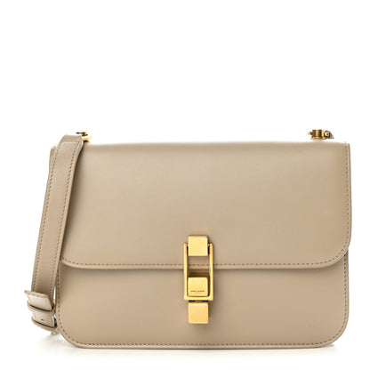 Saint Laurent Smooth Calfskin Carre Satchel Dark Beige 1 of 15