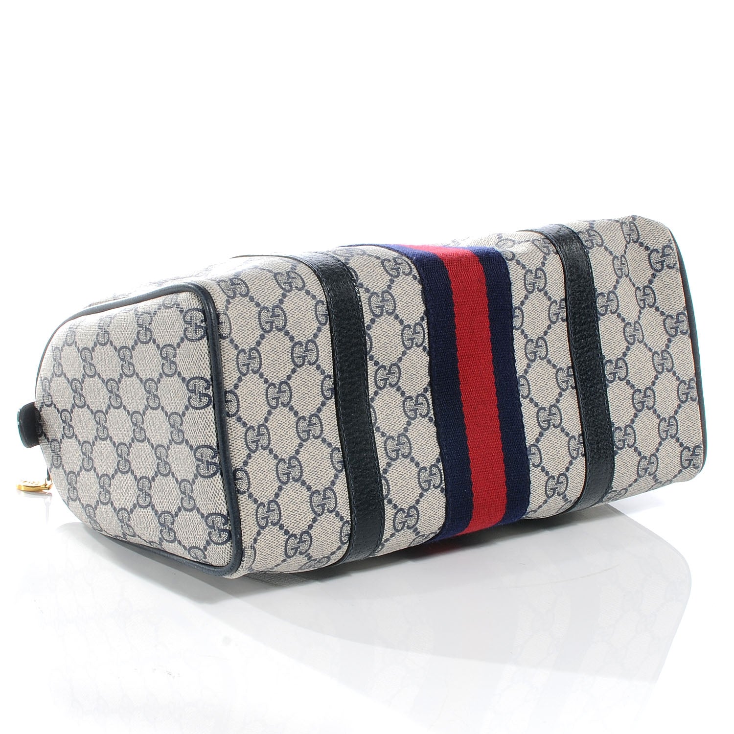 Gucci Monogram Vintage Web Boston Navy 4 of 7