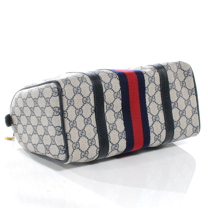 Gucci Monogram Vintage Web Boston Navy 4 of 7