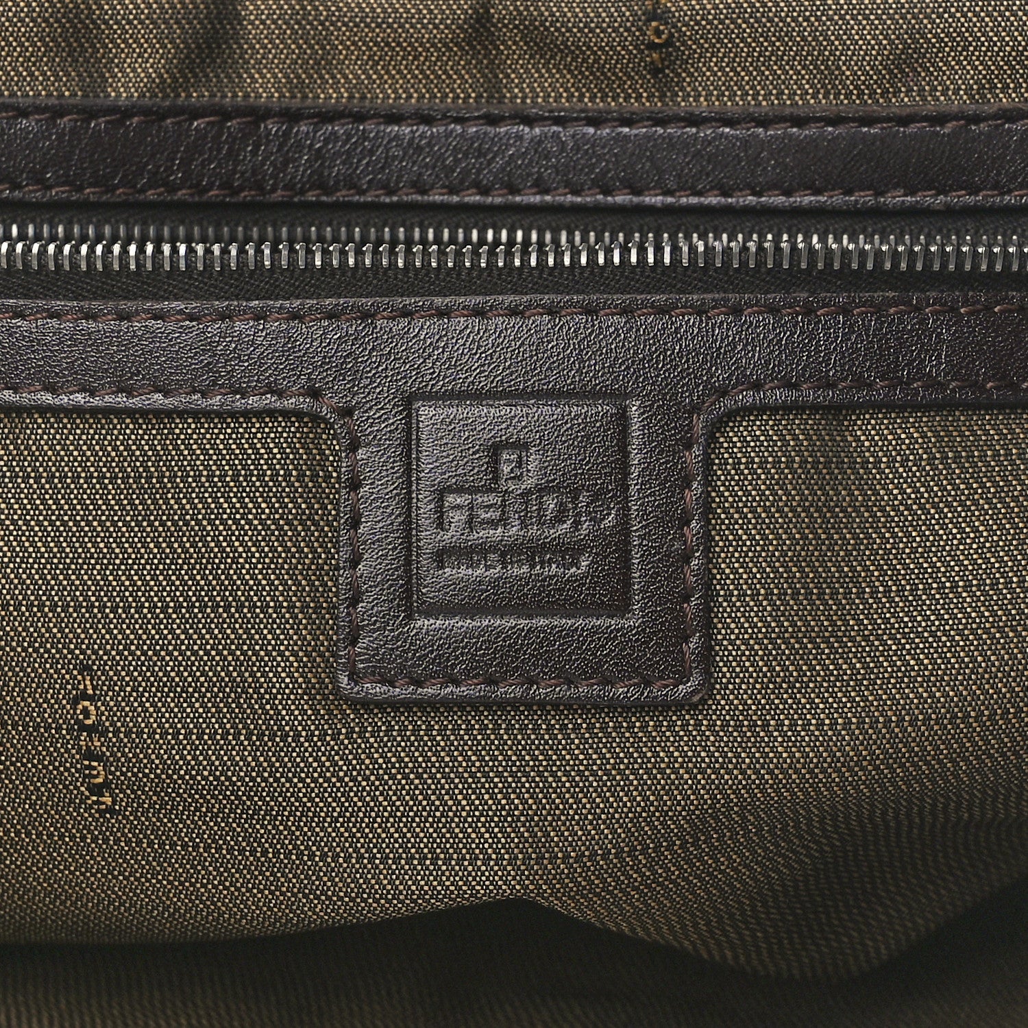 Fendi Zucca Top Handle Tote Tobacco 5 of 9