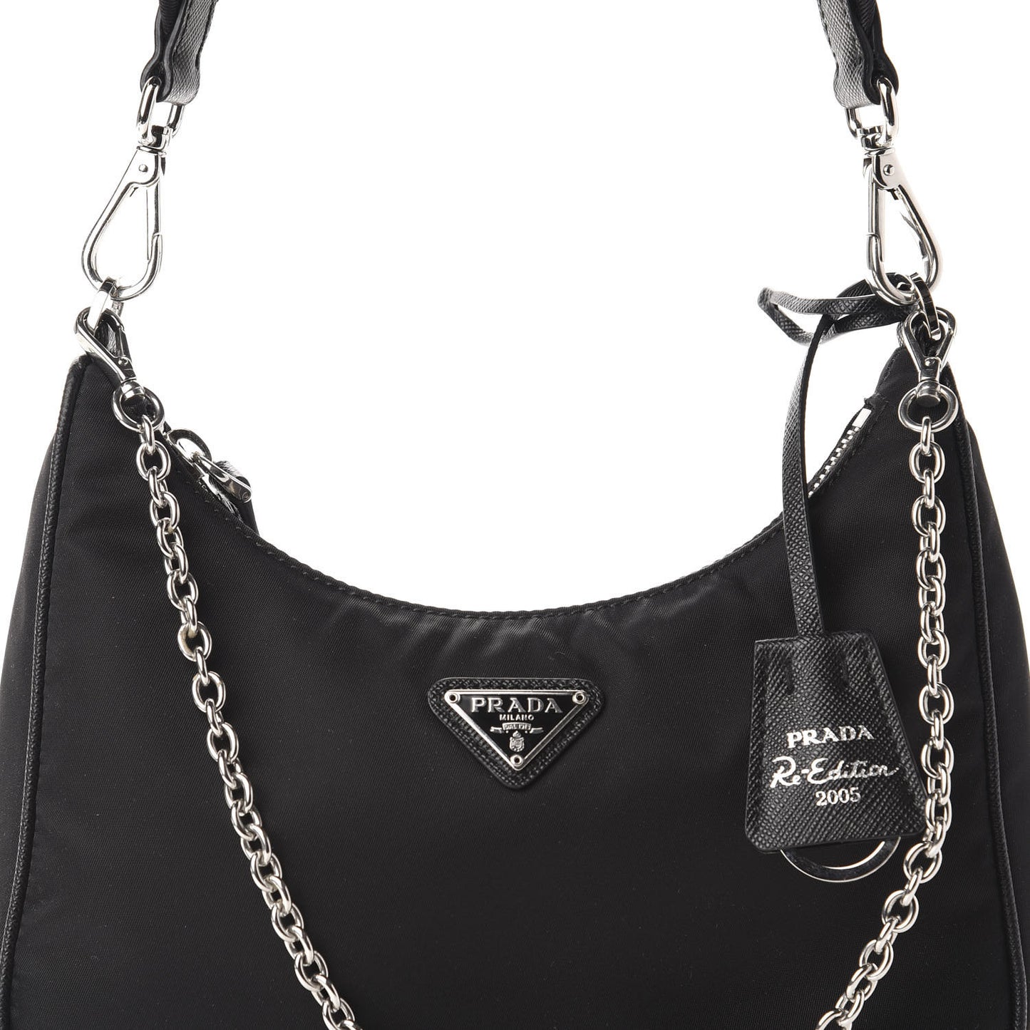 Nylon Re-Edition 2005 Shoulder Bag Black