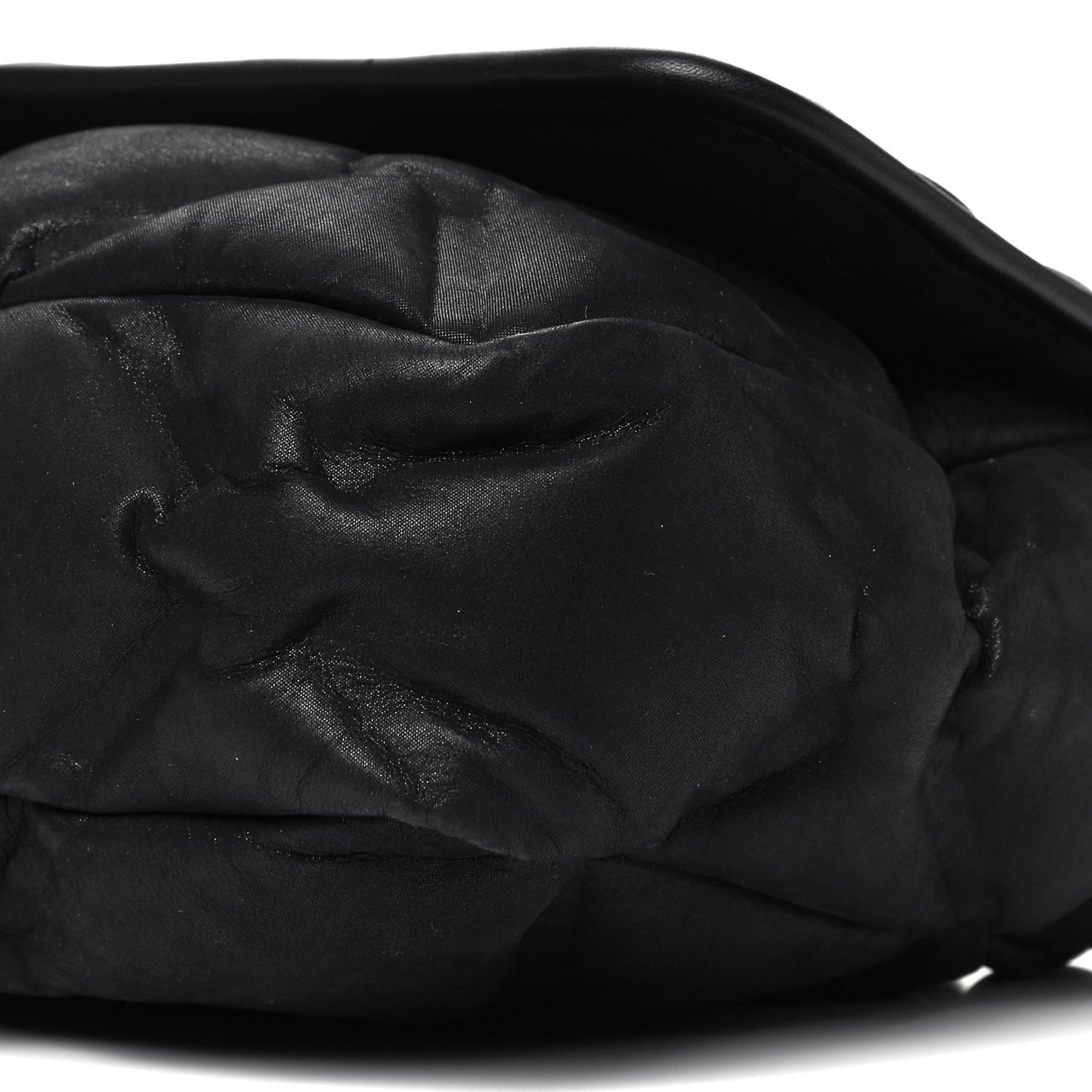 Iridescent Calfskin Quilted Small Chesterfield Flap Black