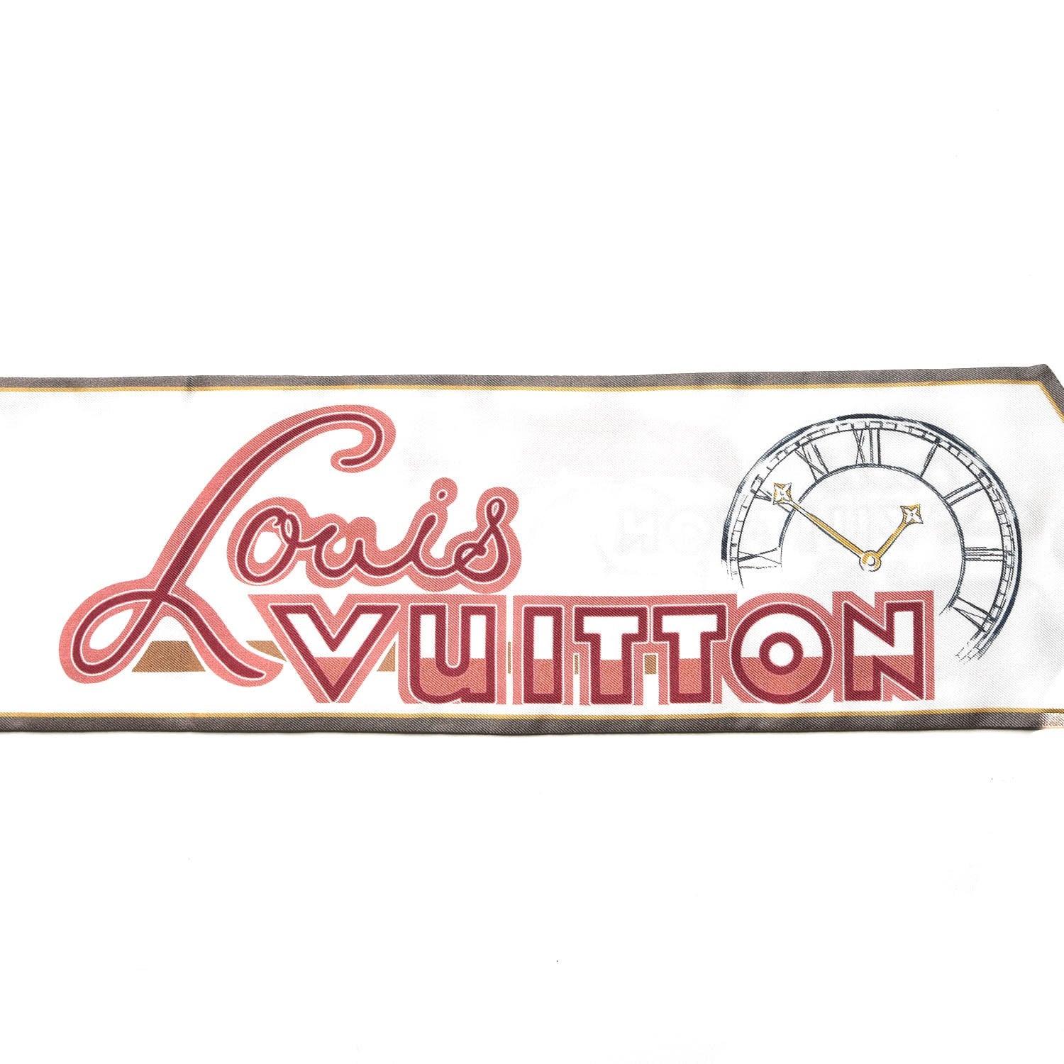 Louis Vuitton Silk LV Comics Bandeau Taupe 4 of 6