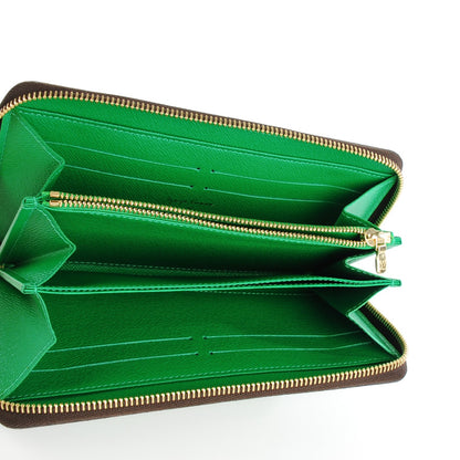Louis Vuitton Monogram Kusama Pumpkin Dots Zippy Wallet Green 8 of 15