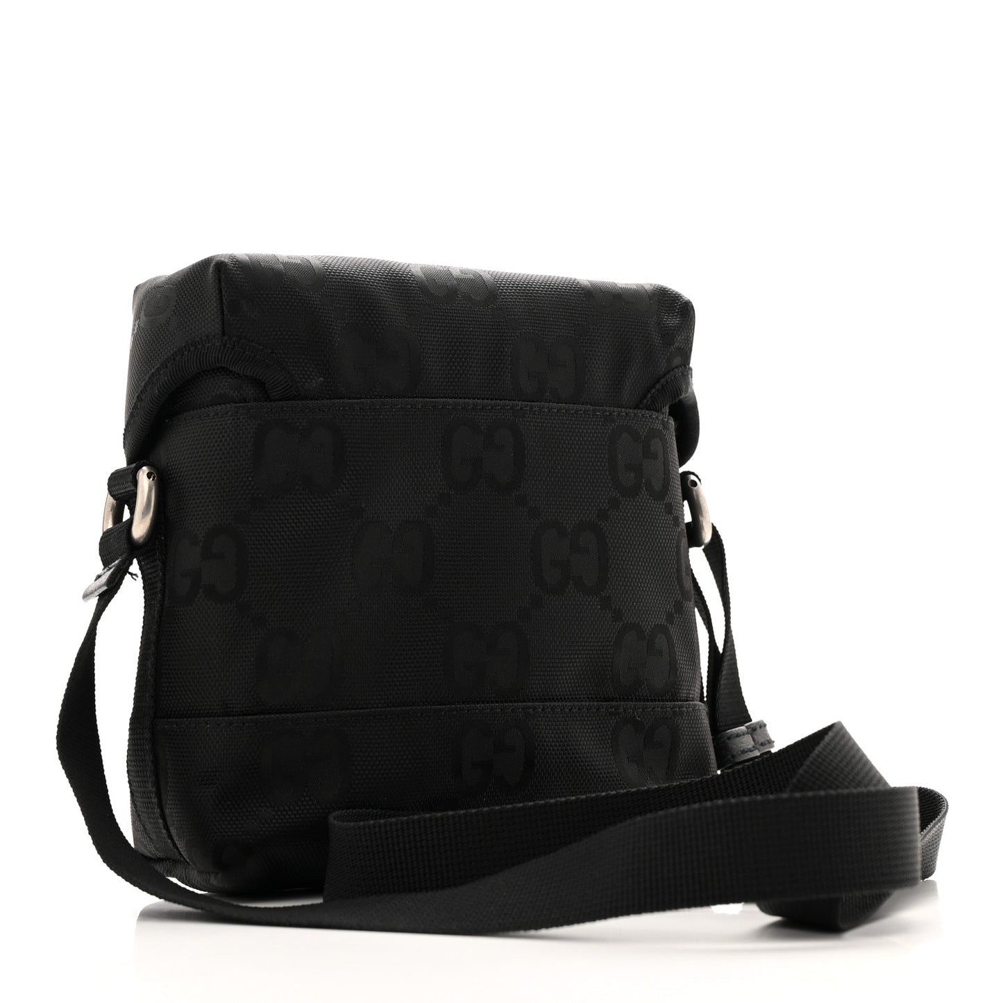 Econyl Nylon Monogram Off The Grid Messenger Bag Black