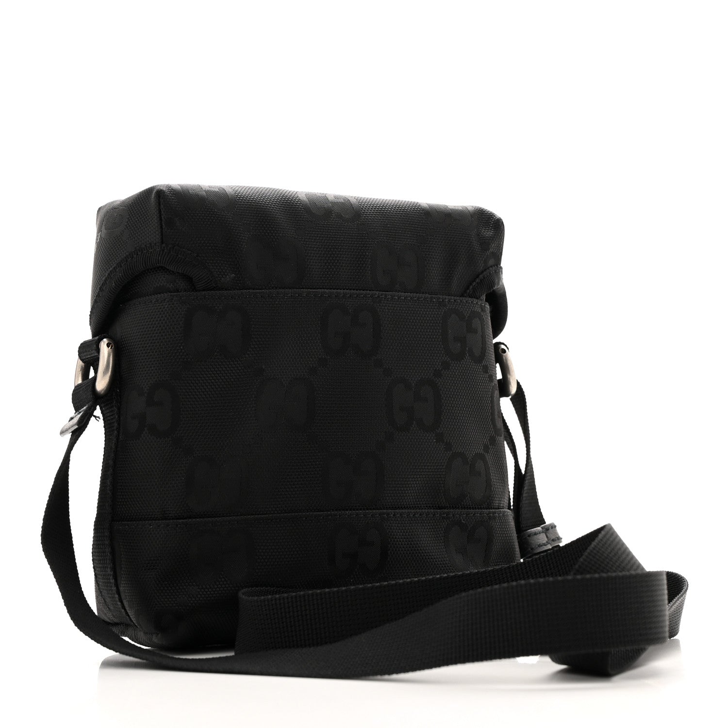 Gucci Econyl Nylon Monogram Off The Grid Messenger Bag Black 3 of 12