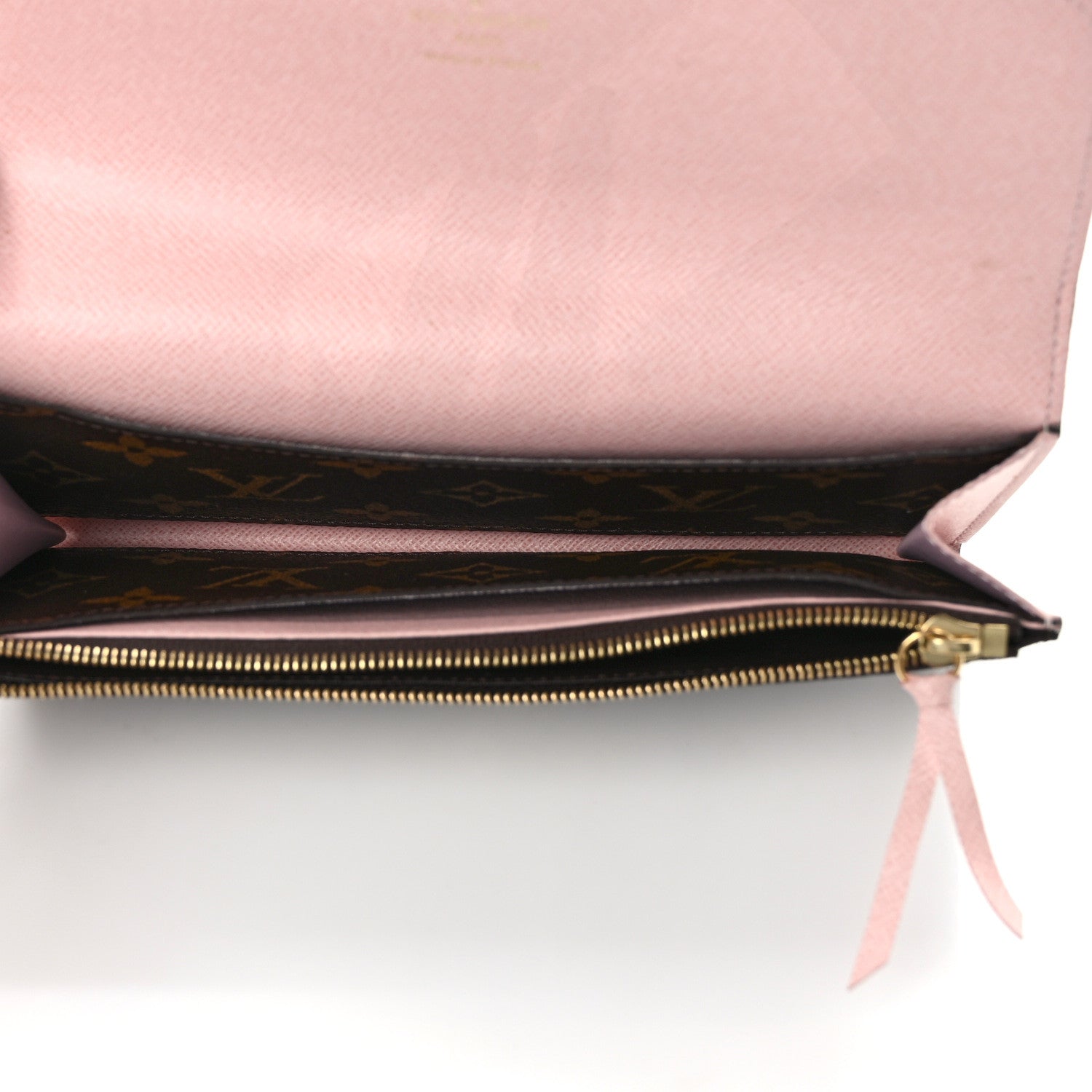 Louis Vuitton Monogram Emilie Wallet Rose Ballerine 4 of 9