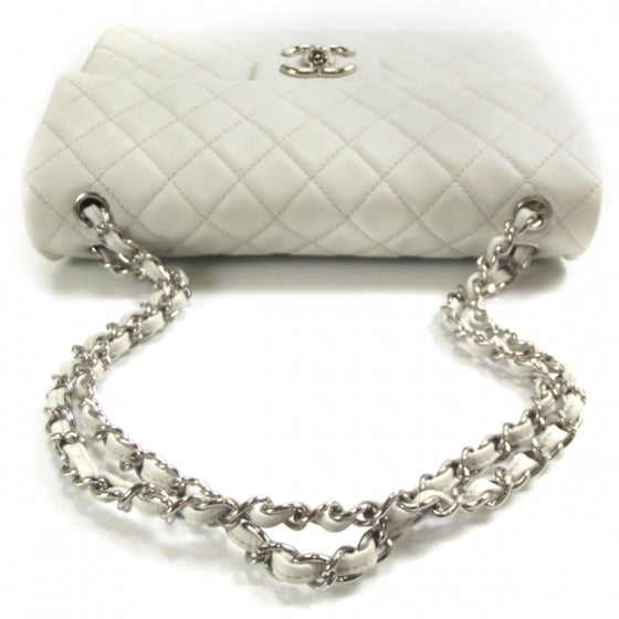 Caviar Jumbo Flap White