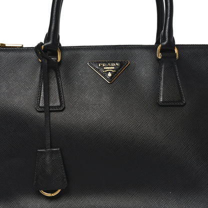 Prada Saffiano Medium Galleria Double Zip Tote Black 7 of 9