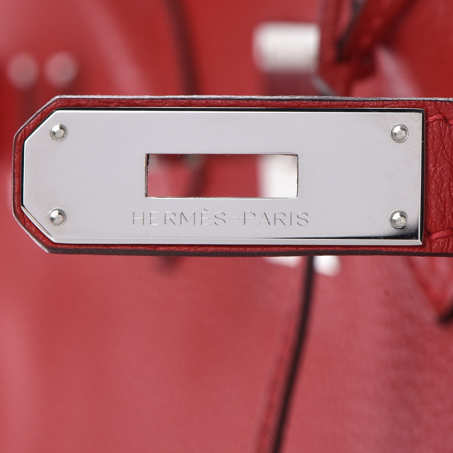 Taurillon Clemence Birkin 30 Rouge Casaque