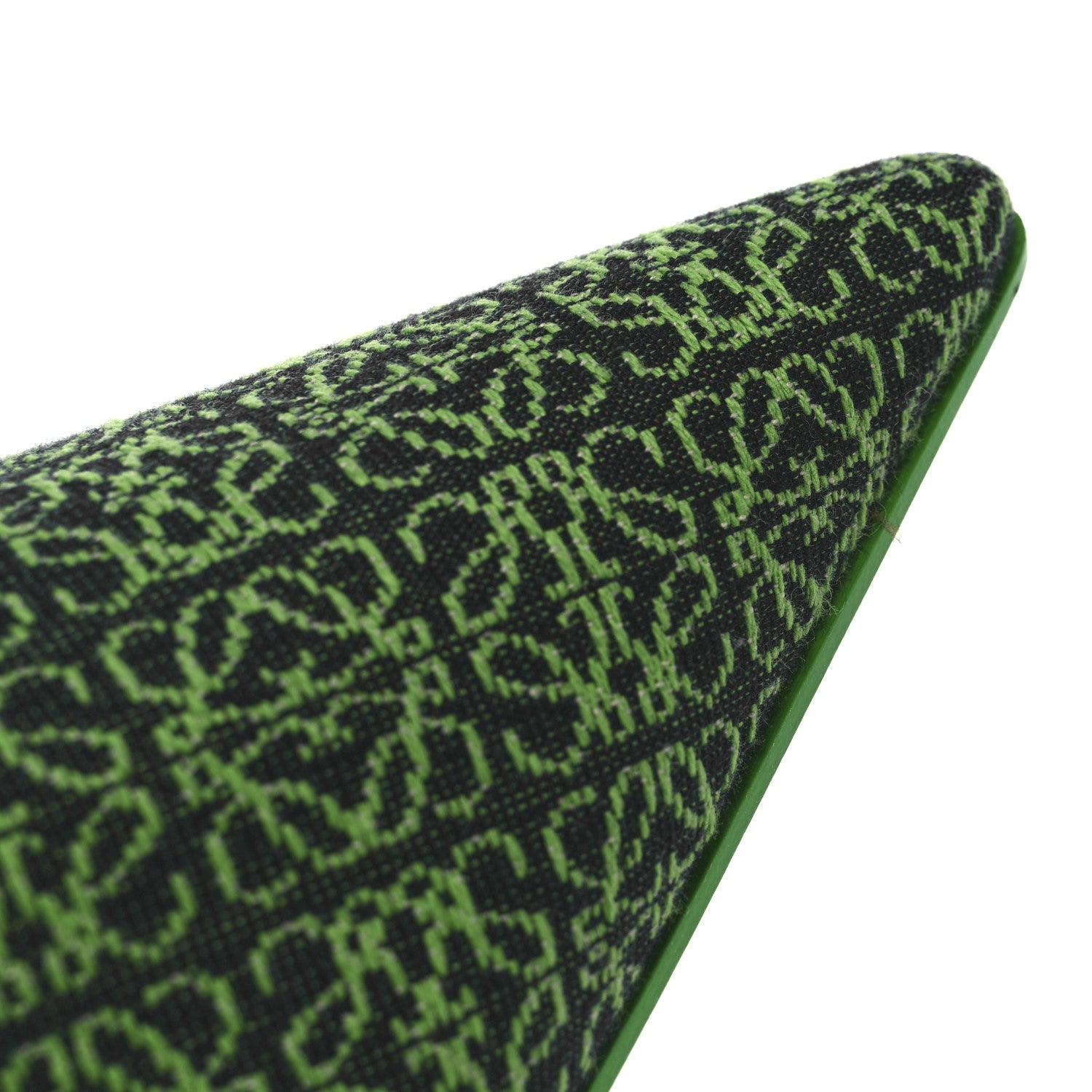 Loewe Jacquard Anagram Calfskin Pointy Mule Sandals 40 Apple Green 11 of 11