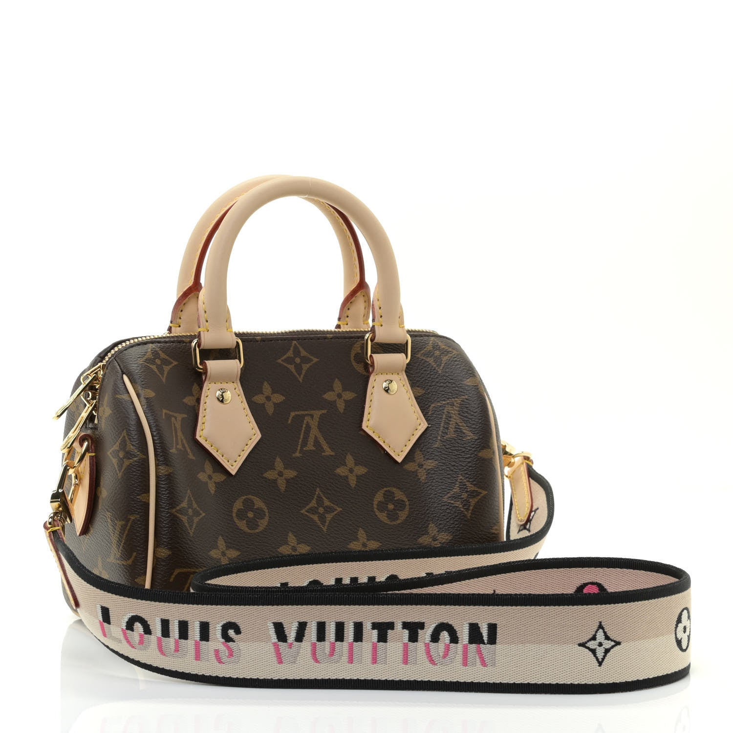 Louis Vuitton Monogram Speedy Bandouliere 20 Black 3 of 9
