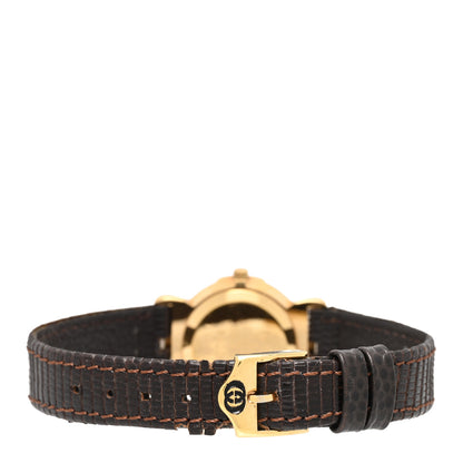 Gucci Stainless Steel Lizard 23mm 3400L Quartz Watch Gold 3 of 5