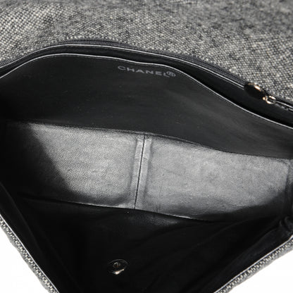 Chanel Tweed Jumbo Single Flap Grey 5 of 7