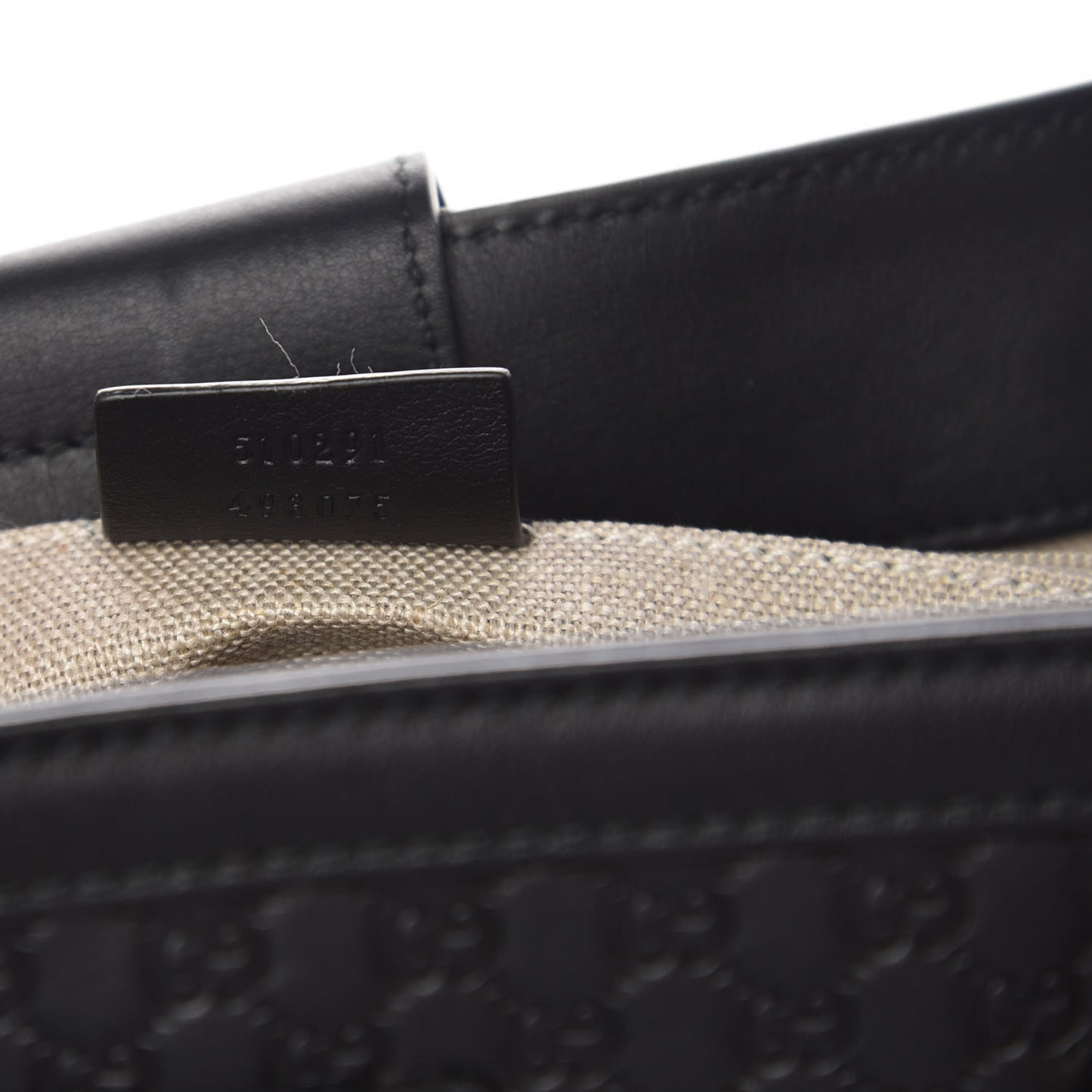 Soft Microguccissima Medium Tote Black