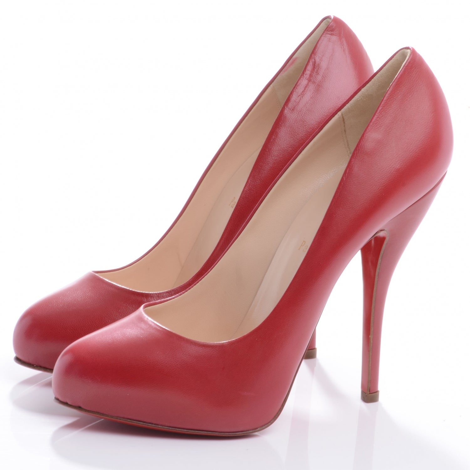 Christian Louboutin Kid Feticha 120 Pumps 39.5 Red 3 of 6