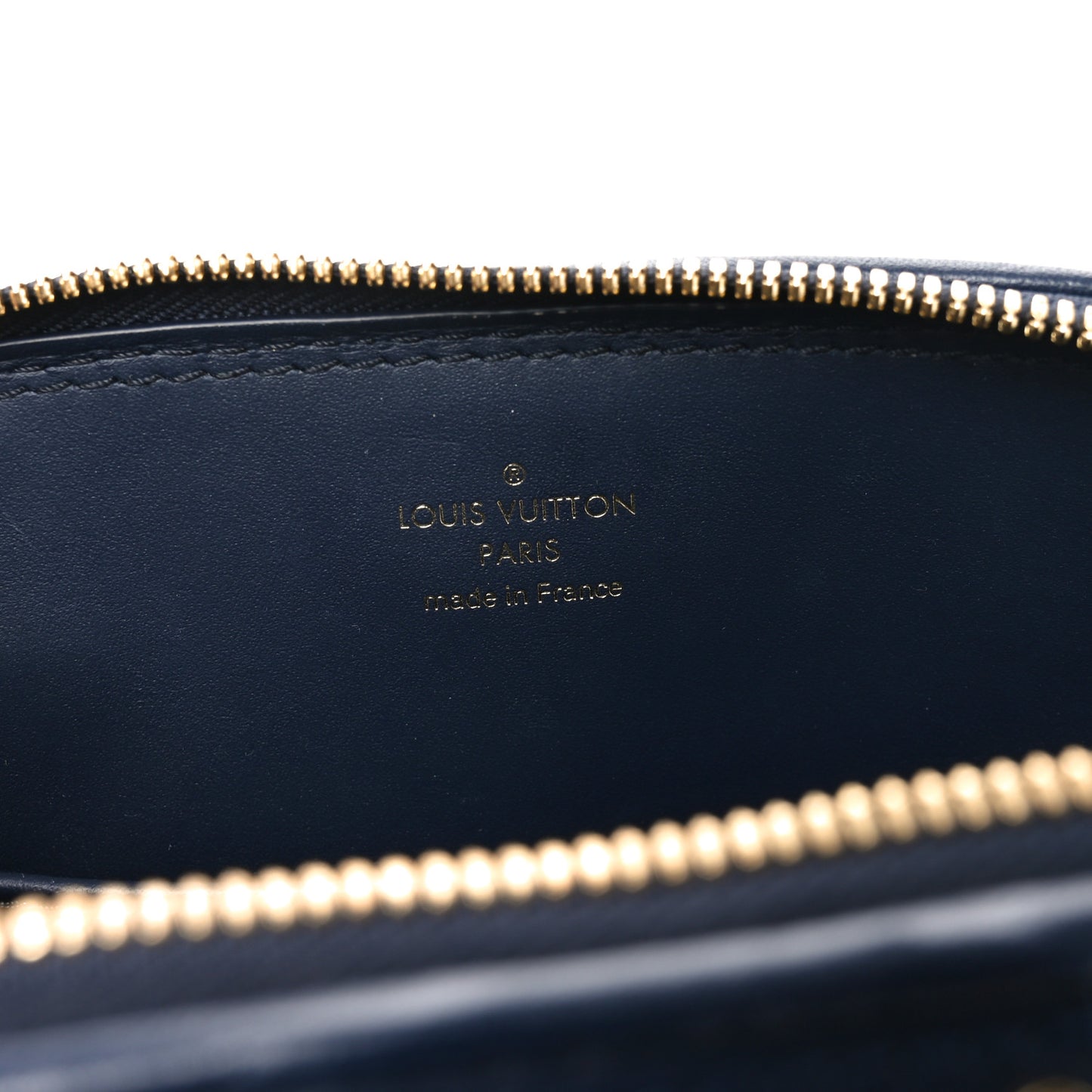 Lambskin Malletage Alma BB Navy Blue
