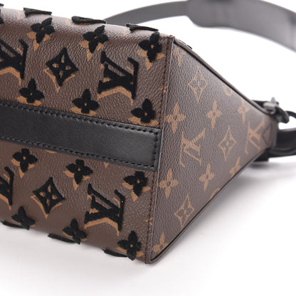 Louis Vuitton Monogram Tuffetage Triangle Messenger Black 8 of 9