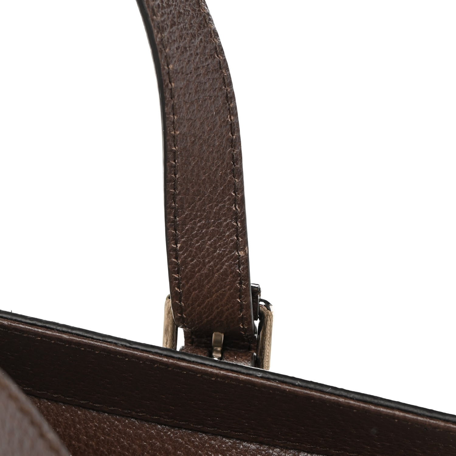 Gucci GG Supreme Monogram Textured Dollar Calfskin Small Detail Tote Beige Ebony New Acero 14 of 16