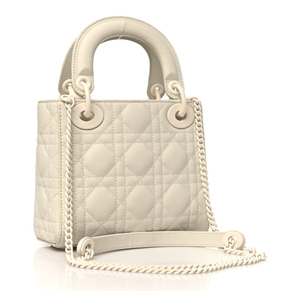 Christian Dior Ultra Matte Calfskin Cannage Mini Lady Dior White 3 of 11