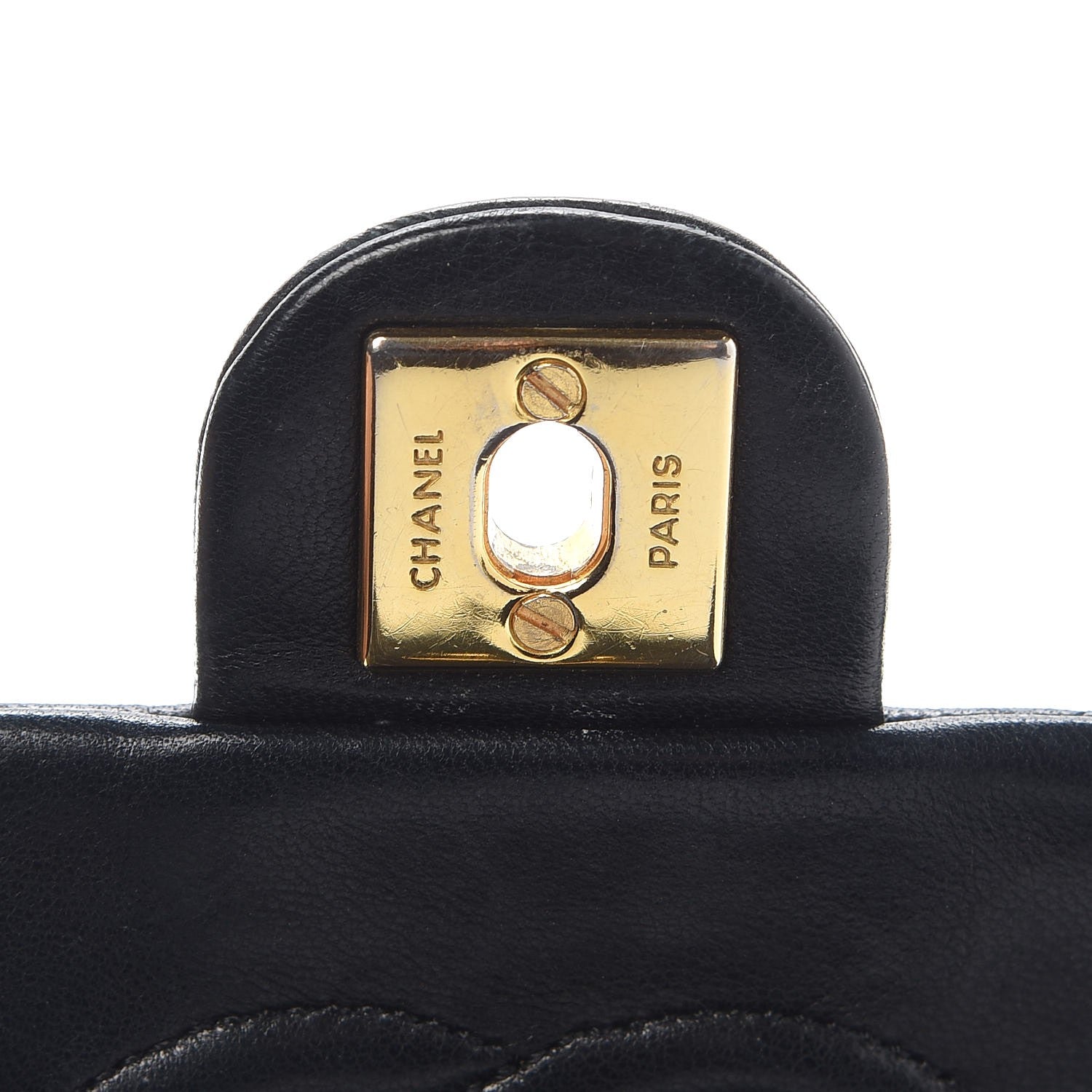Chanel Lambskin Quilted Mini Square Flap Bag Navy 15 of 18