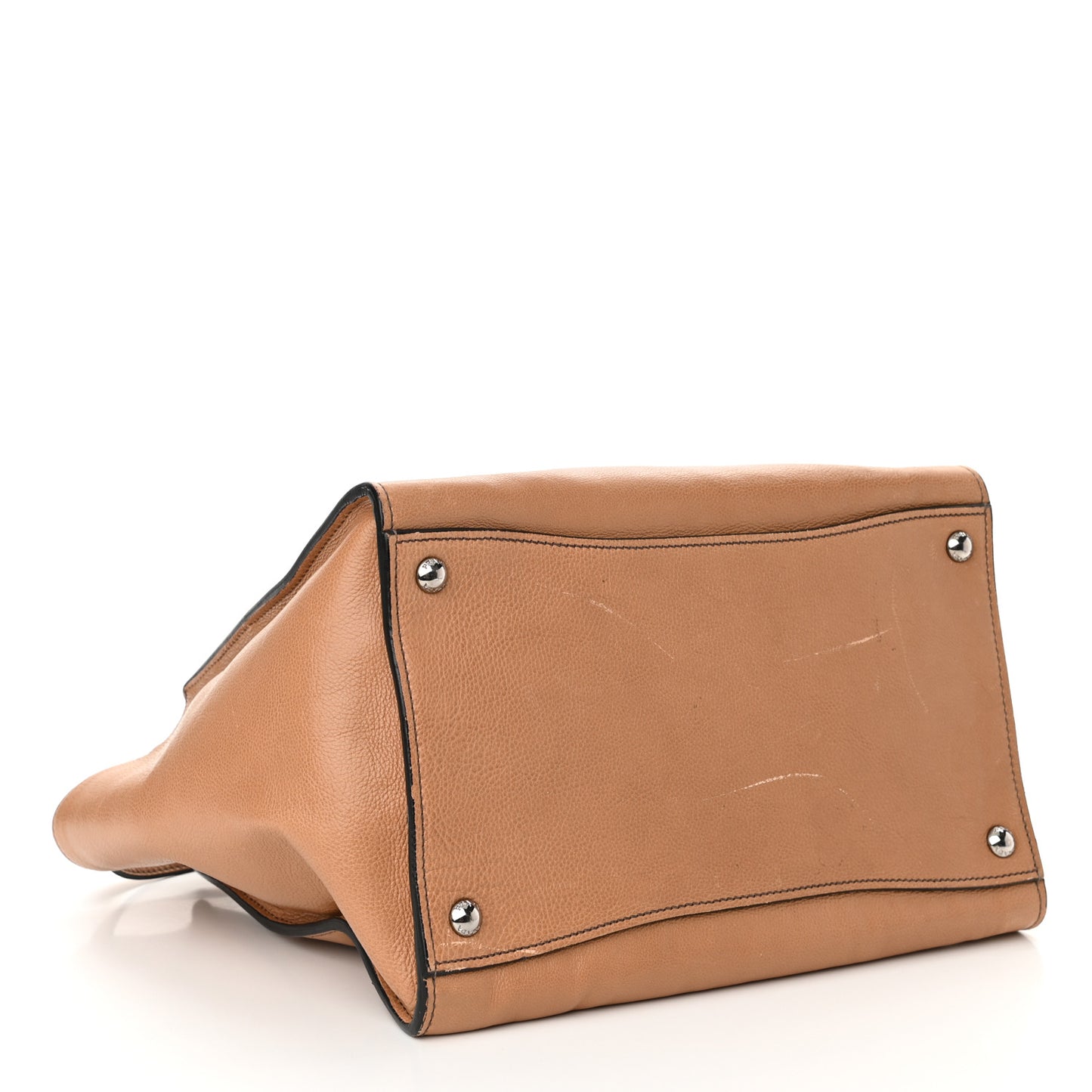 Vitello Daino Twin Pocket Tote Sabbia