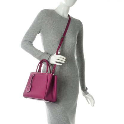 Fendi Vitello Elite Petite 2Jours Tote Magenta 2 of 6