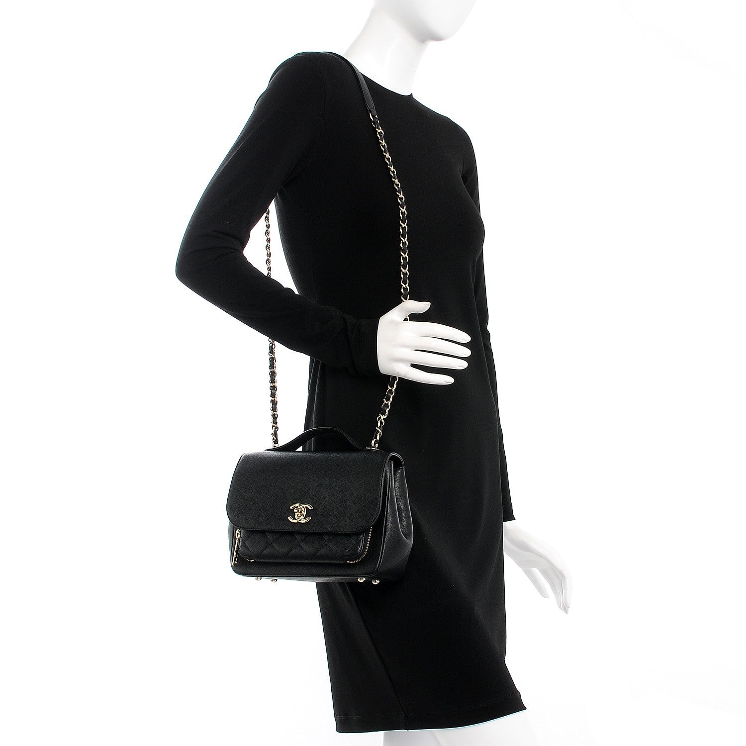 Chanel Caviar Quilted Small Business Affinity Flap Black 2 of 8
