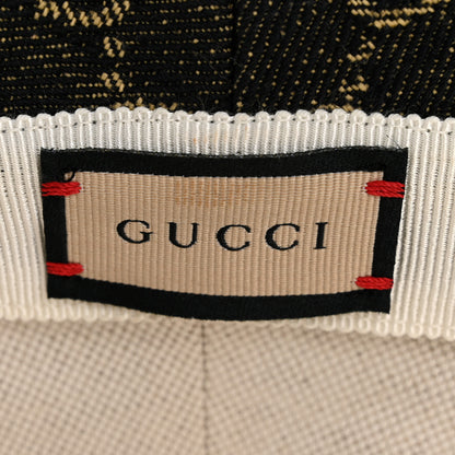 Gucci Jacquard Denim GG Monogram Oscar Bucket Hat L Black Ivory 16 of 20