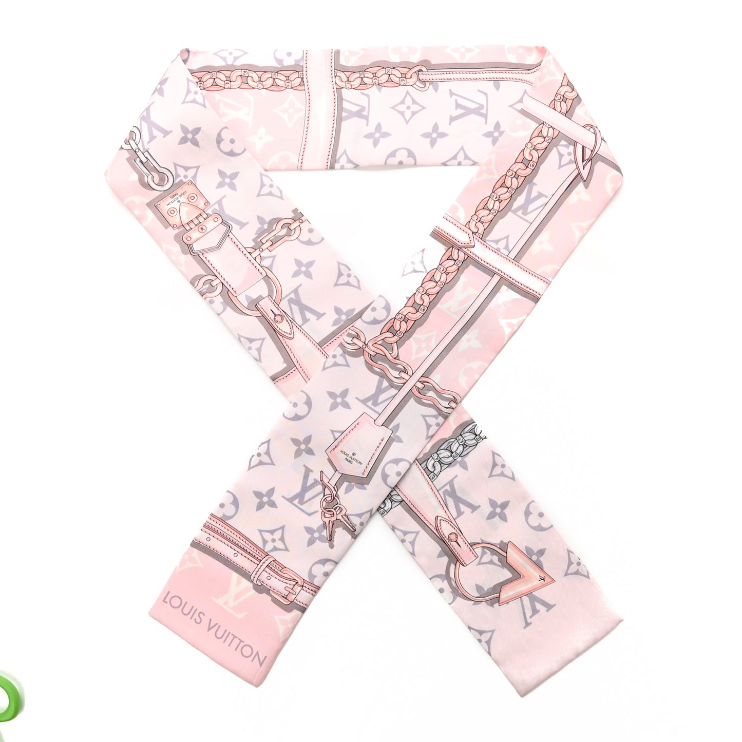 Silk Monogram Confidential Bandeau Light Pink