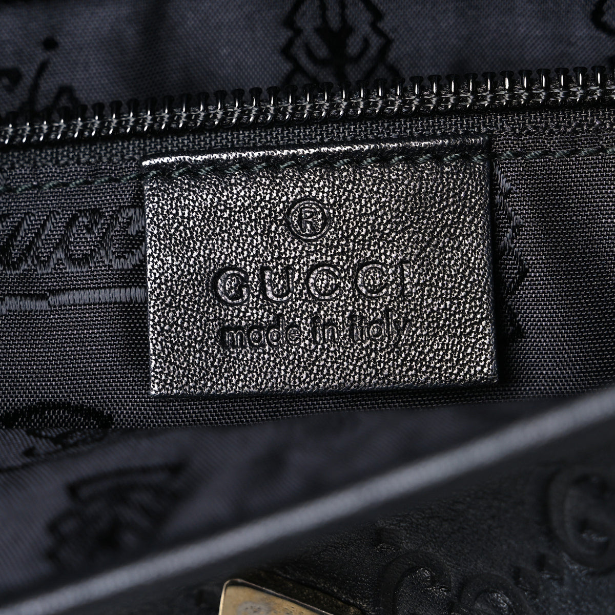 Guccissima Small Flap Messenger Bag Black