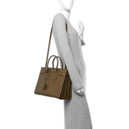 Saint Laurent Calfskin Small Sac De Jour Taupe 2 of 11