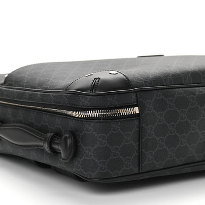 Gucci GG Supreme Monogram Briefcase Backpack Black Grey 10 of 13