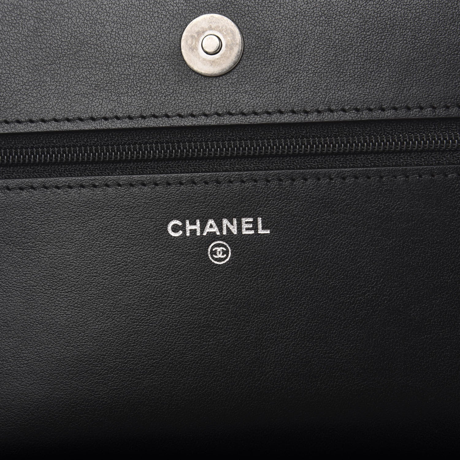 Chanel Caviar Quilted Boy Wallet On Chain WOC Black 5 of 11