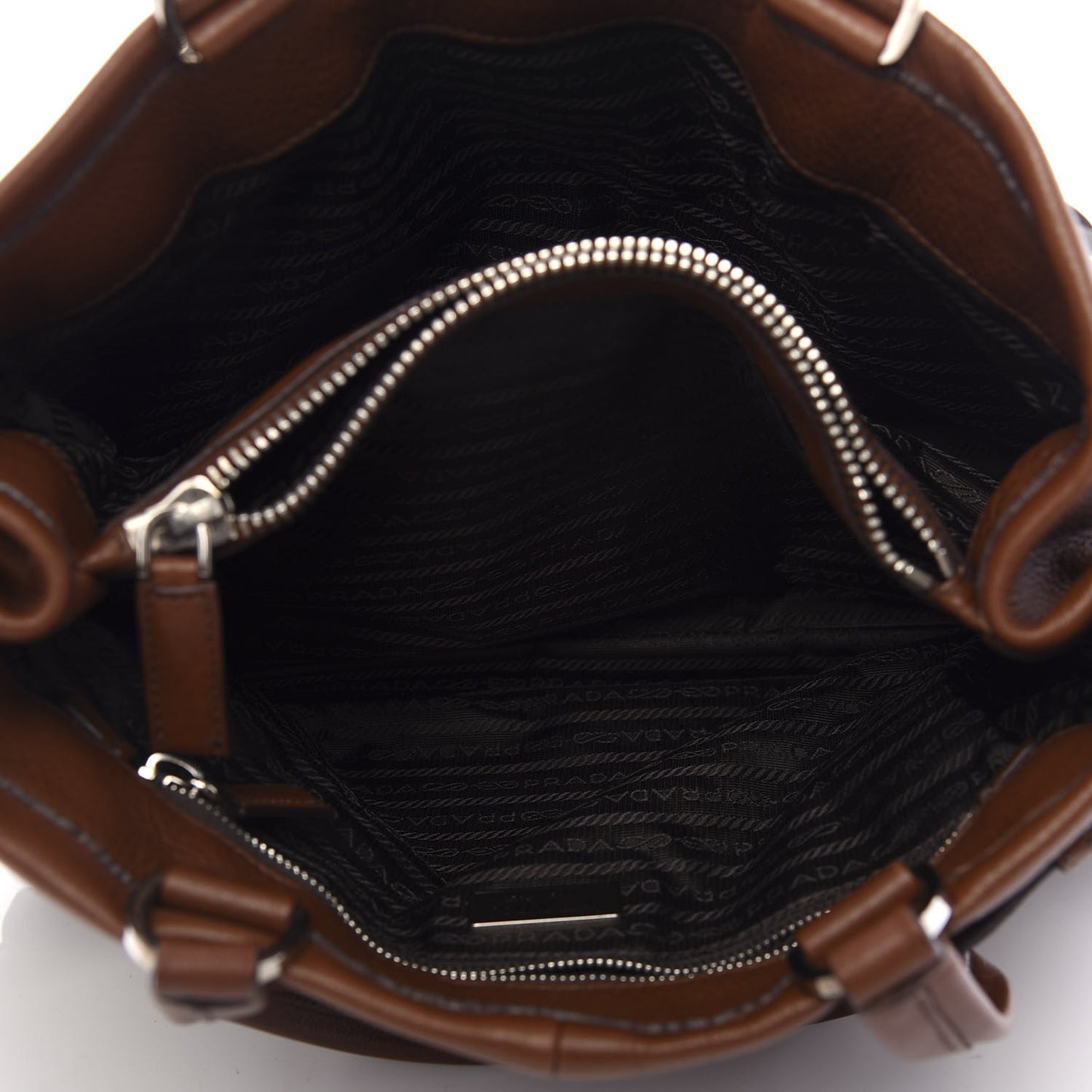 Vitello Daino Buckle Shoulder Bag Tabacco
