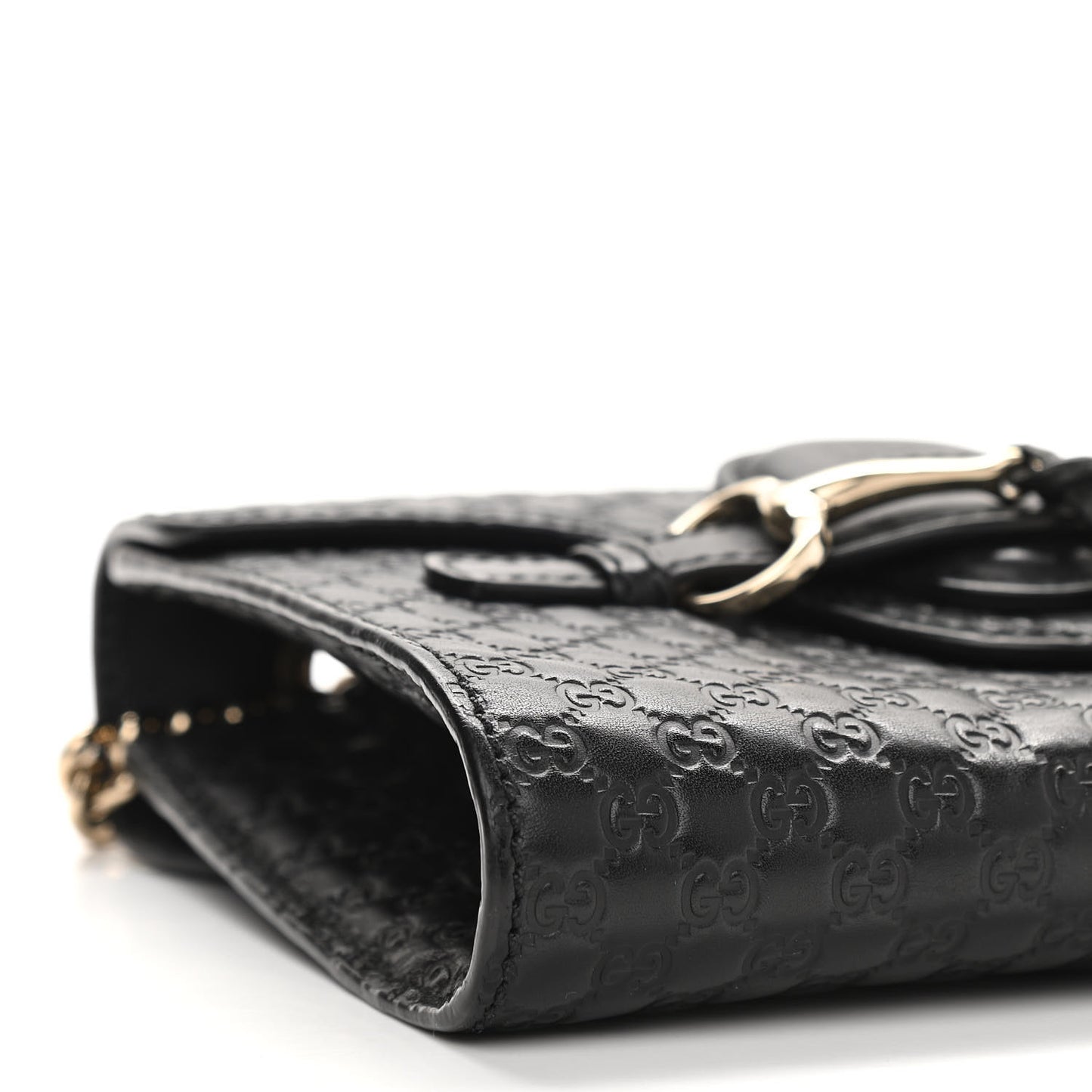 Microguccissima Mini Emily Shoulder Bag Black