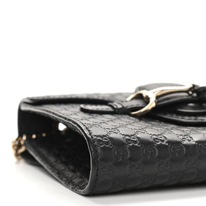 Gucci Microguccissima Mini Emily Shoulder Bag Black 9 of 11