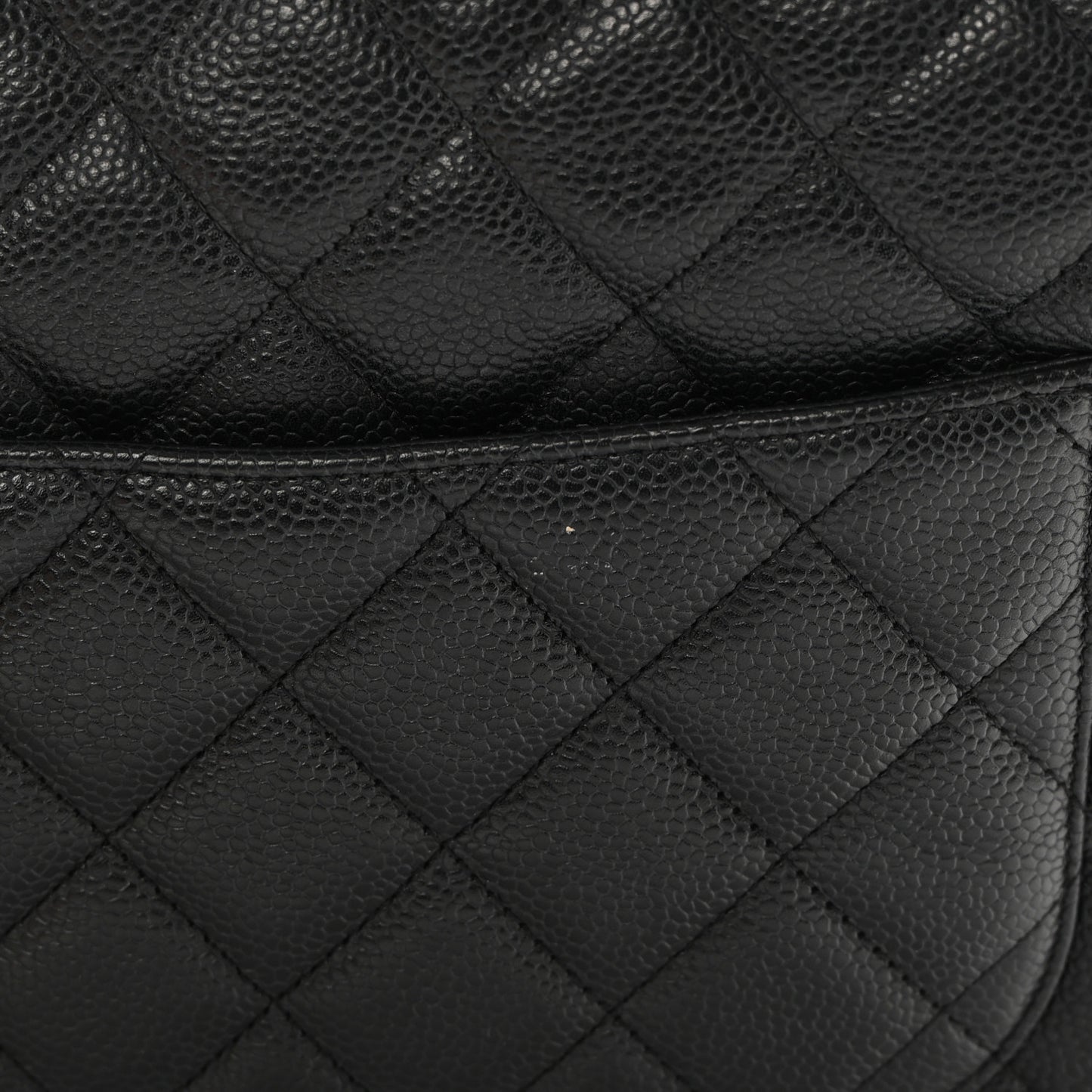 Caviar Quilted Jumbo Single Flap Black