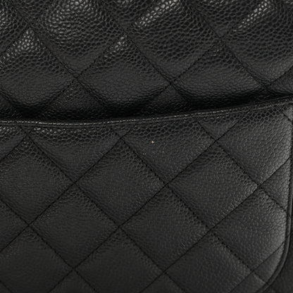 Chanel Caviar Quilted Jumbo Single Flap Black 16 of 18