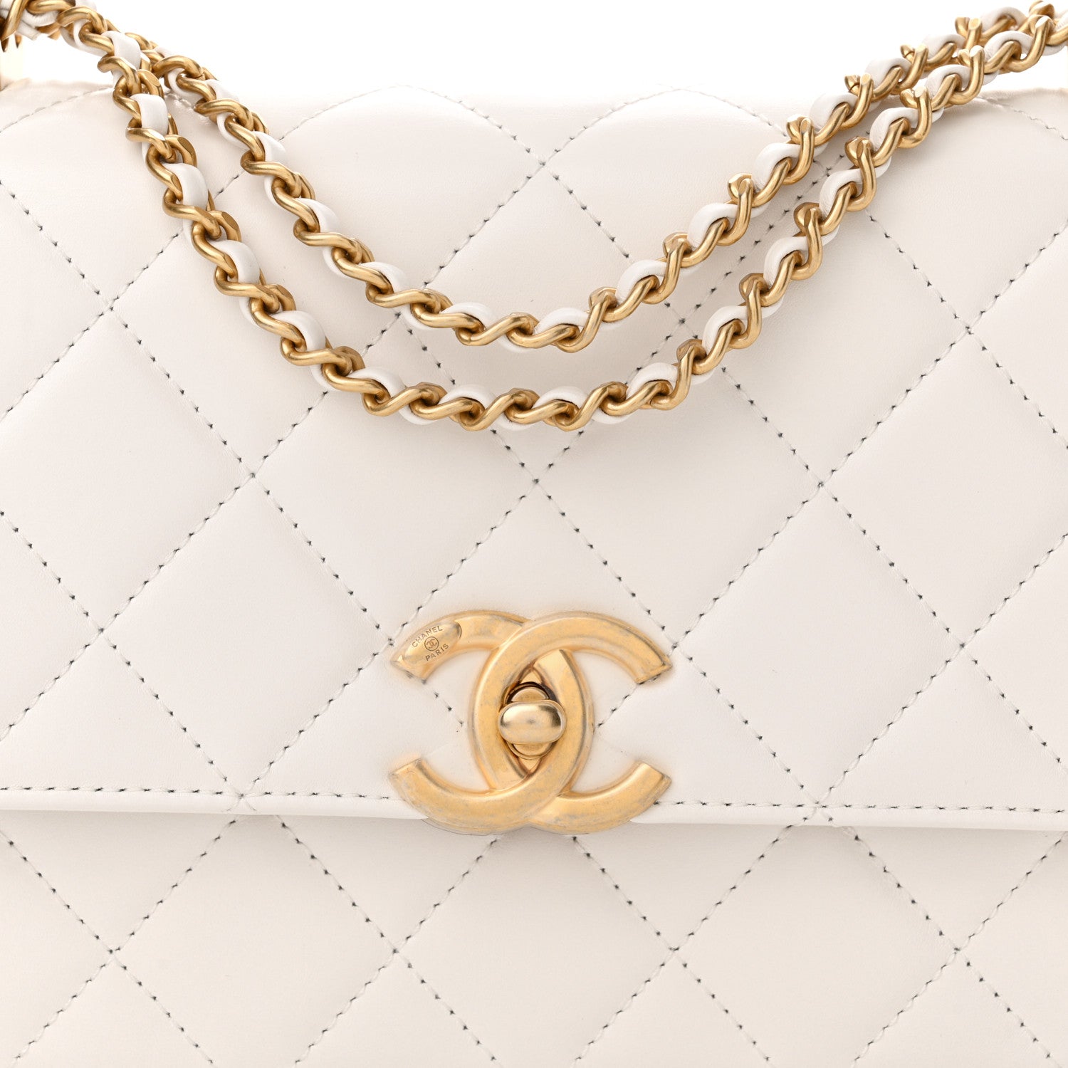 Chanel Calfskin Quilted Perfect Fit Flap White 8 of 11