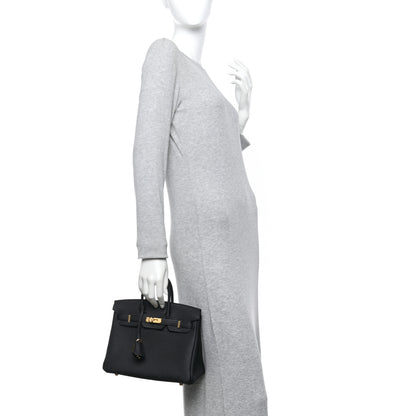 Hermes Togo Birkin 25 Black 2 of 11