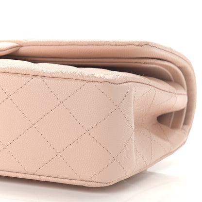 Chanel Caviar Quilted Medium Double Flap Light Beige 9 of 9
