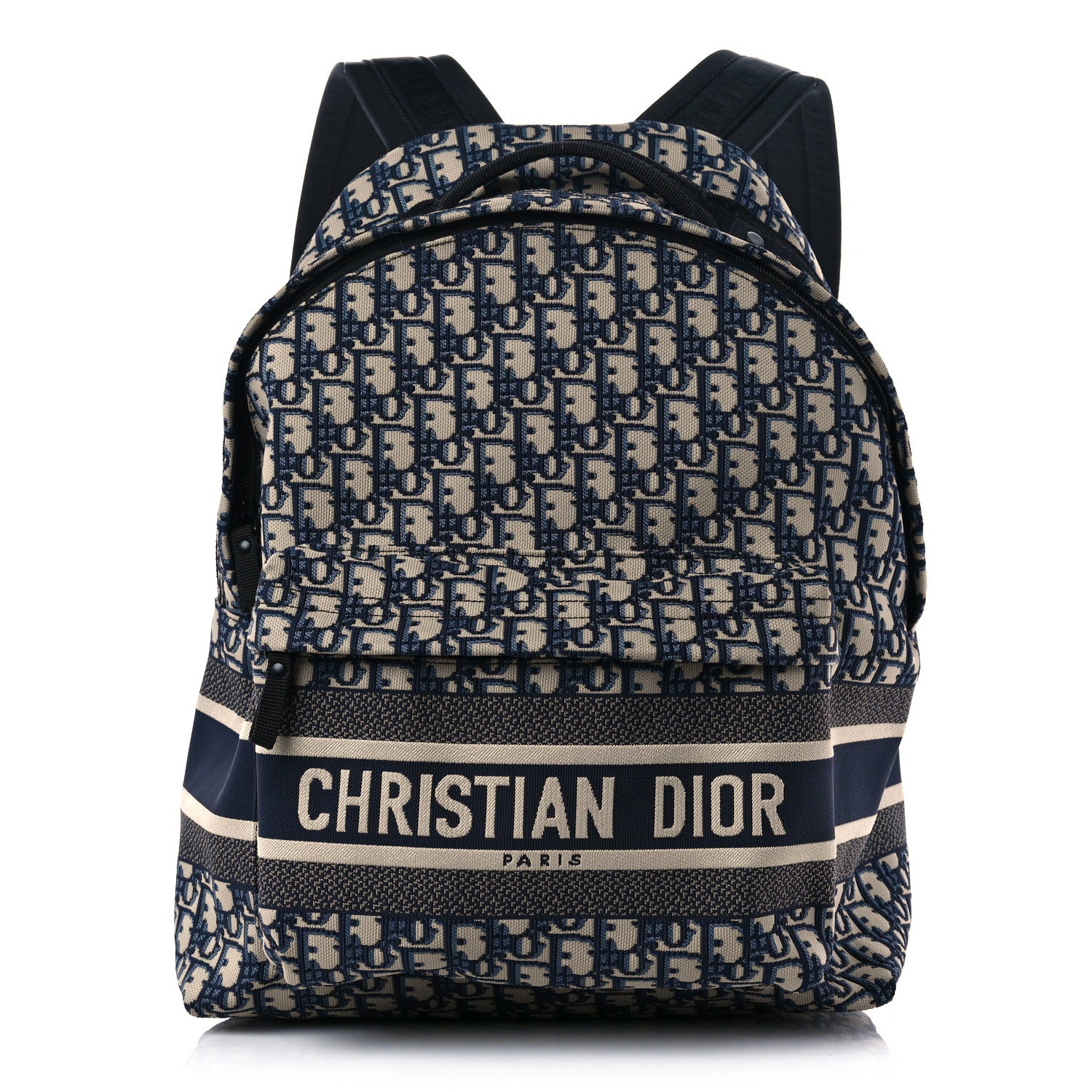Christian Dior Oblique Diortravel Backpack Blue 1 of 13