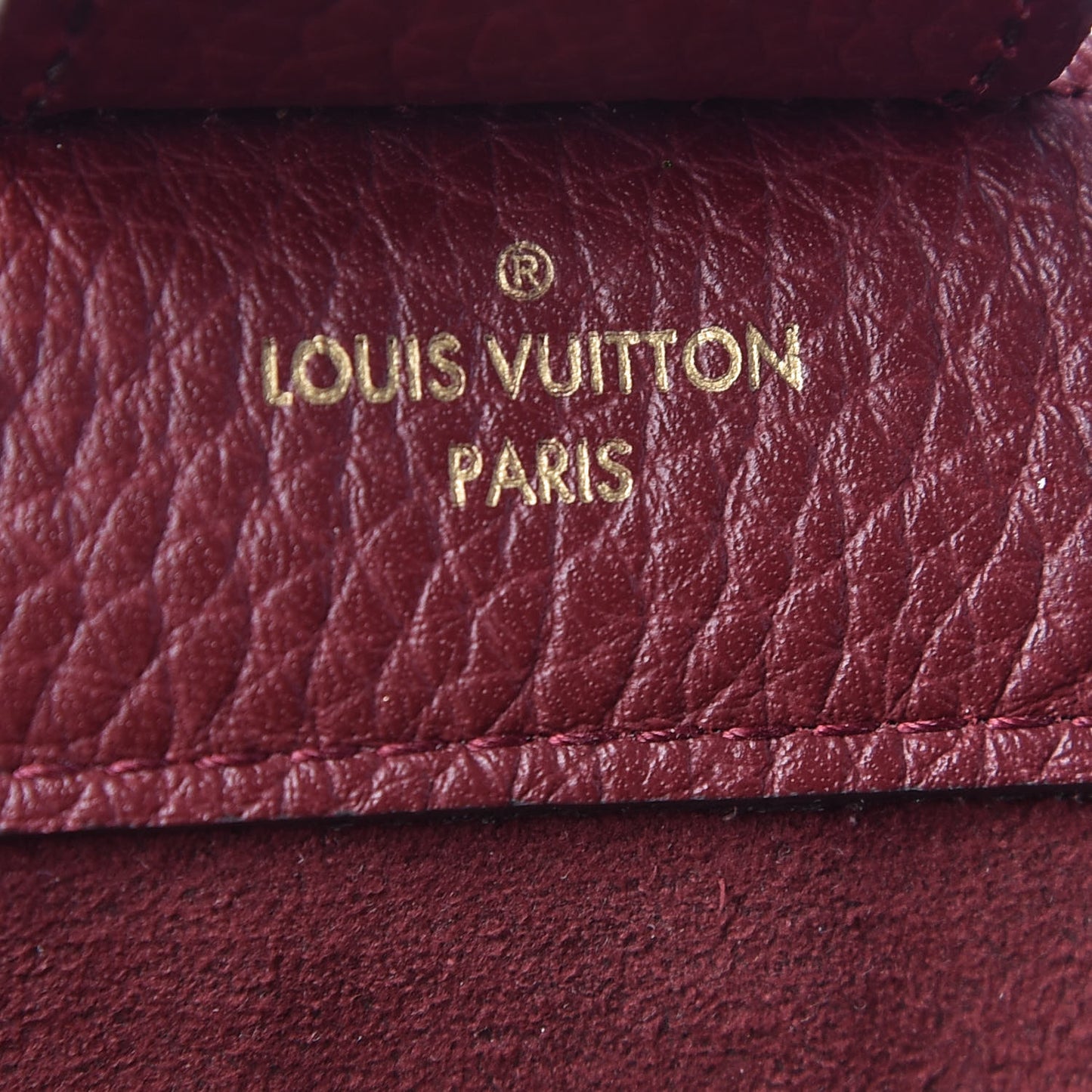 Damier Ebene Cuir Taurillon Brittany Bordeaux