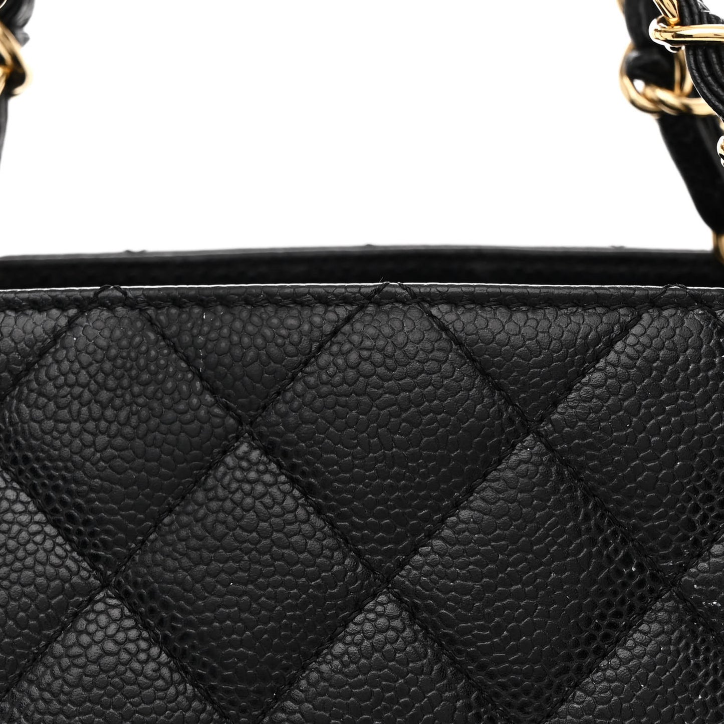 Caviar Quilted Petit Timeless Tote PTT Black