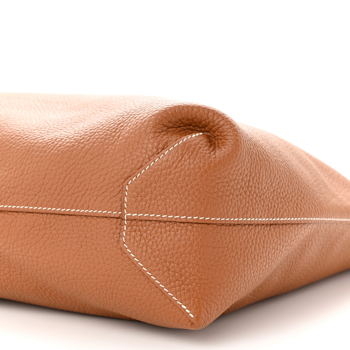 Taurillon Clemence Double Sens 45 Reversible Tote Orange Gold