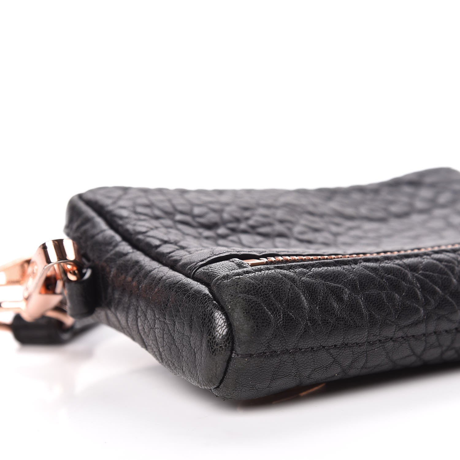 Alexander Wang Pebbled Lambskin Large Fumo Clutch Black 9 of 12