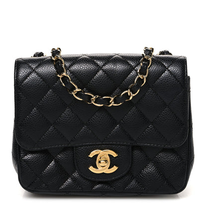 Chanel Caviar Quilted Mini Square Flap Black 1 of 11