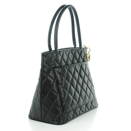 Chanel Caviar Quilted Medallion Tote Black 2 of 8