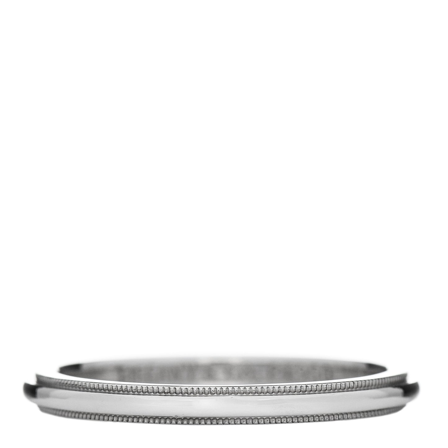 Platinum 2mm Milgrain Wedding Band Ring 54 6.75